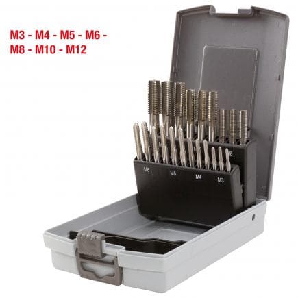 KS TOOLS 336.0641 - Coffret de tarauds HSS M en box PVC, M3-M12 (21 pcs)