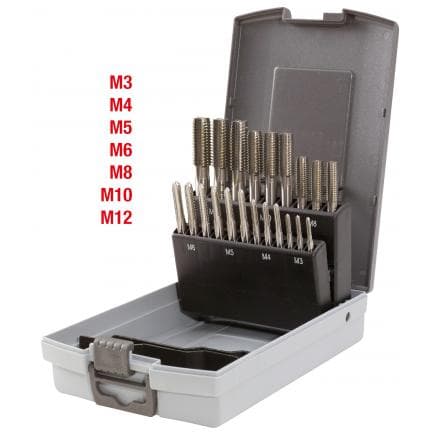 KS TOOLS 336.0651 - Coffret de tarauds HSS CO, en box PVC, M3-M12 (21 pcs)