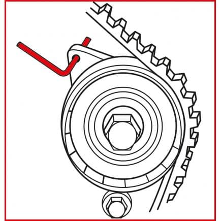 KS TOOLS 400.0250 - Jeu d'outils de réglage moteur pour Ford (10 pcs)