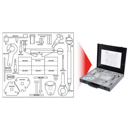 KS TOOLS 400.0425 - Jeu d'outils de réglage moteur pour Alfa Romeo / Fiat / Lancia (36 pcs)