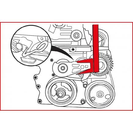 KS TOOLS 400.0925 - Jeu d'outils de réglage moteur pour BMW / Mini (4 pcs)