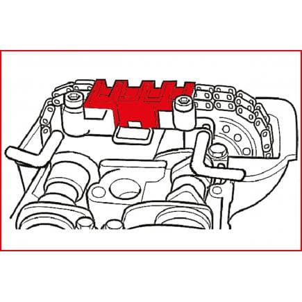 KS TOOLS 400.1025 - Jeu d'outils de réglage moteur pour Chrysler / Mercedes (6 pcs)