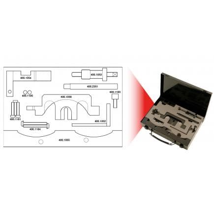 KS TOOLS 400.1050 - Jeu d'outils de réglage moteur pour BMW (10 pcs)