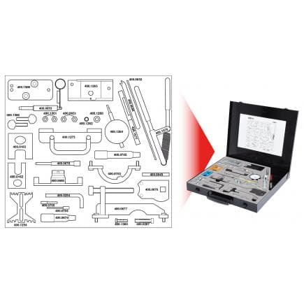 KS TOOLS 400.1575 - Jeu d'outils de réglage moteur pour Isuzu / GM / Opel / Saab (32 pcs)