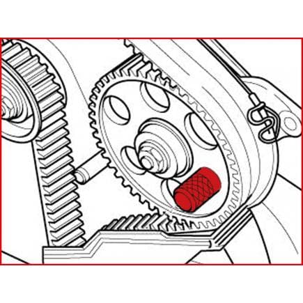 KS TOOLS 400.1725 - Jeu d'outils de réglage moteur pour VAG / Volvo (2 pcs)