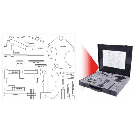 KS TOOLS 400.1800 - Jeu d'outils de réglage moteur pour Renault (18 pcs)