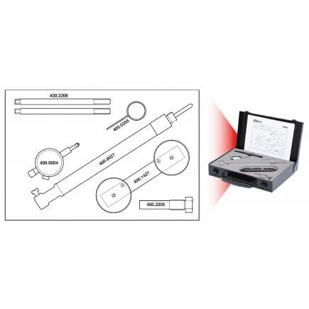 KS TOOLS 400.2200 - Jeu d'outils de réglage moteur pour VAG Audi A3, VW (7 pcs)