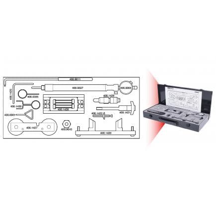 KS TOOLS 400.2300 - Jeu d'outils de réglage moteur pour VAG (23 pcs)