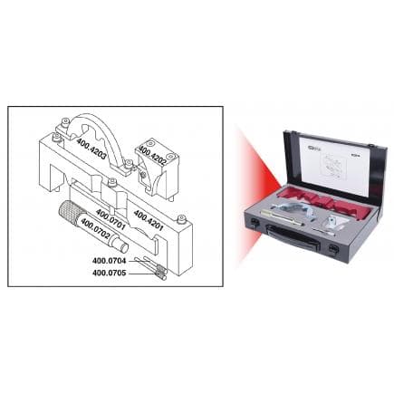 KS TOOLS 400.4200 - Jeu d'outils de réglage moteur pour GM / Opel (7 pcs)