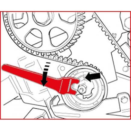 KS TOOLS 400.9008 - Outil de fixation de tendeur pour clé à ergots