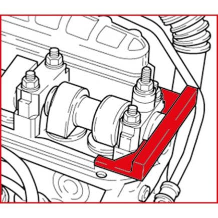 KS TOOLS 400.9017 - Règle d'ajustement d'arbre à cames pour VAG