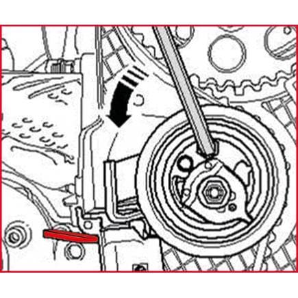 KS TOOLS 400.9019 - Outil de blocage de tendeur