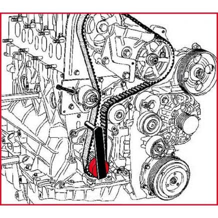 KS TOOLS 400.9024 - Douille complémentaire pour outil de tension de courroie de distrubtion