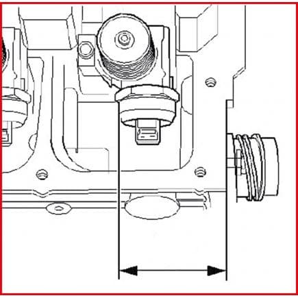 KS TOOLS 400.9097 - Gabarit de réglage de pompes, 3 cylindres