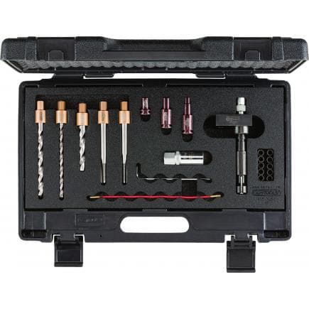 KS TOOLS 405.0050 - Coffret d’extraction de vis de maintien de bride d‘injecteur (22 pcs)