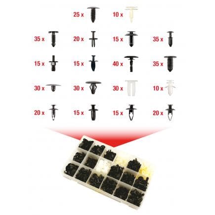 KS TOOLS 420.0250 - Jeu de clips de fixation - Ford (415 pcs)