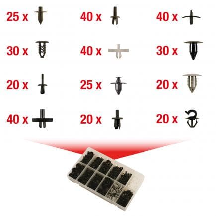 KS TOOLS 420.0700 - Jeu de clips de fixation - Volvo (350 pcs)