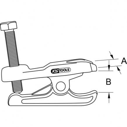 KS TOOLS 450.0056 - Arrache rotules universel mécanique, 70 mm