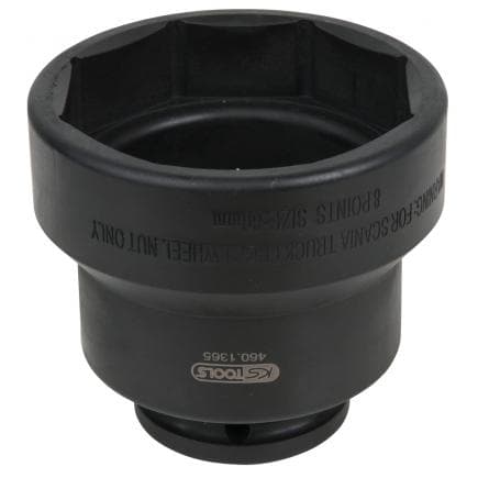 KS TOOLS 460.1365 - Clé pour écrou d'essieu 3/4", 8 pans, pour Scania, 80 mm