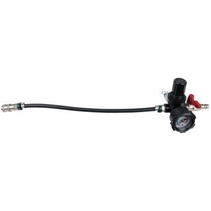 KS TOOLS 460.2481 - Adaptateur d'admission d'air pour système turbocompresseur avec flexible et manomètre, 450 mm