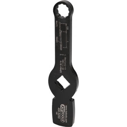 KS TOOLS 460.5250 - Clé à chocs 3/4" à 12 pans avec 2 surfaces d'impact, 19 mm