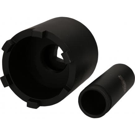 KS TOOLS 460.5340 - Jeu de clés d'écrous à encoches avec tube de guidage pour MAN, ø 76,5 mm (2 pcs)