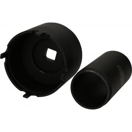 KS TOOLS 460.5355 - Jeu de clés d'écrous à encoches avec tube de guidage pour MAN, ø 92 mm (2 pcs)