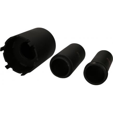 KS TOOLS 460.5360 - Jeu de clés d'écrous à encoches avec 2 tubes de guidage pour MAN, ø 102 mm (3 pcs)