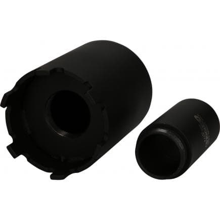 KS TOOLS 460.5380 - Jeu de clés d'écrous à encoches avec tube de guidage pour Mercedes, ø 71,5 mm (2 pcs)