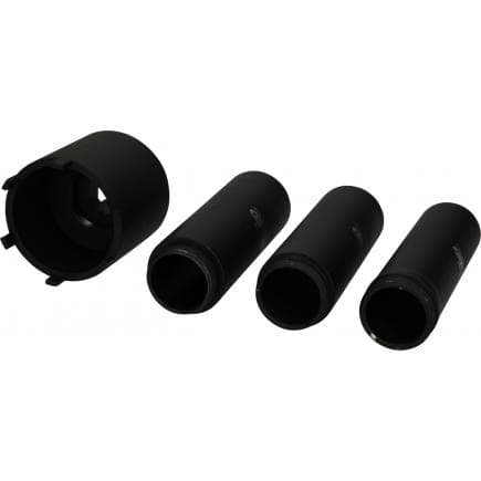 KS TOOLS 460.5620 - Jeu de clés d'écrous à encoches avec 3 tubes de guidage pour Mercedes, ø 63 mm (4 pcs)