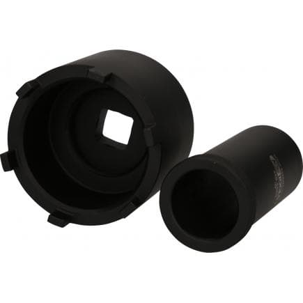 KS TOOLS 460.5630 - Jeu de clés d'écrous à encoches avec tube de guidage pour Mercedes, ø 75 mm (2 pcs)