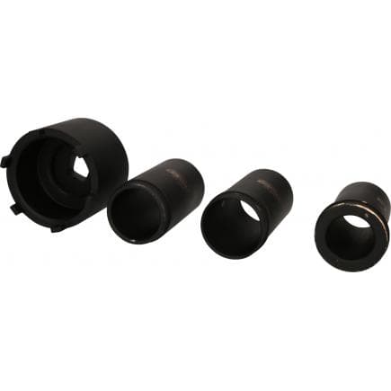 KS TOOLS 460.5635 - Jeu de clés d'écrous à encoches avec 3 tubes de guidage pour Mercedes ø 75 mm (4 pcs)