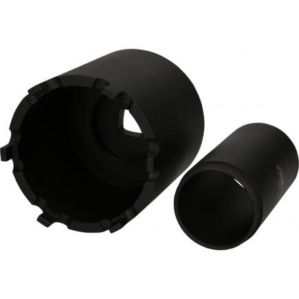 KS TOOLS 460.5645 - Jeu de clés d'écrous à encoches avec tube de guidage pour Mercedes, ø 100 mm (2 pcs)