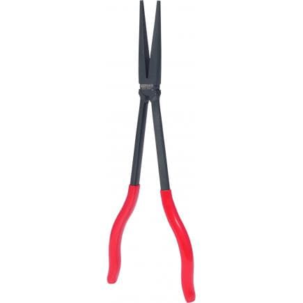 KS TOOLS 500.7051 - Pince électronique extra-longue à bec demi-rond droit, 270mm