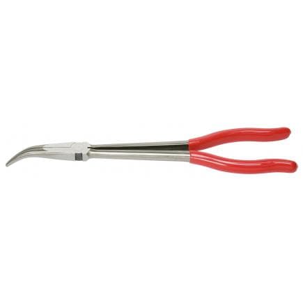 KS TOOLS 500.7052 - Pince électronique extra-longue à bec coudée à 45°, 270mm