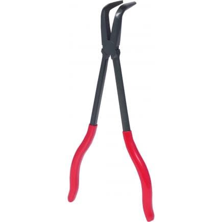 KS TOOLS 500.7053 - Pince électronique extra-longue à bec coudée à 90°, 270mm