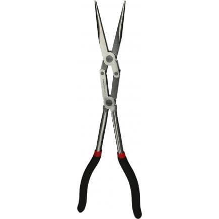KS TOOLS 500.7161 - Pince plate à double articulation extra-longue