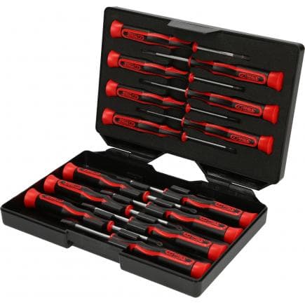 KS TOOLS 500.7170 - Coffret de tournevis électroniques Fente, PHILLIPS et TORX (14 pcs)