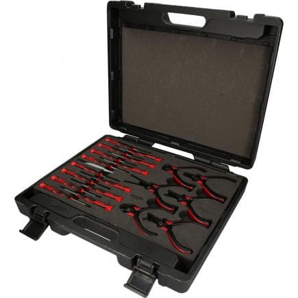 KS TOOLS 500.7190 - Coffret de pinces et tournevis électroniques (21 pcs)