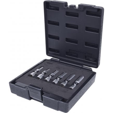 KS TOOLS 500.7300 - 3/8" Jeu de douilles articulées pour bougies, courts (6 pcs)