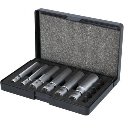KS TOOLS 500.7325 - Kit de douilles pour bougies d’allumage et de préchauffage spéciales 1/4" + 3/8" articulées, 11 pcs