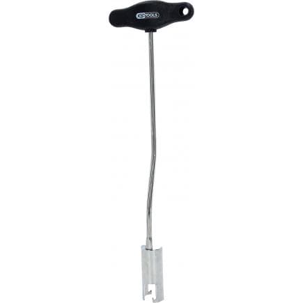 KS TOOLS 500.7530 - Poignée en T pour câbles de bougie, coudée, longue