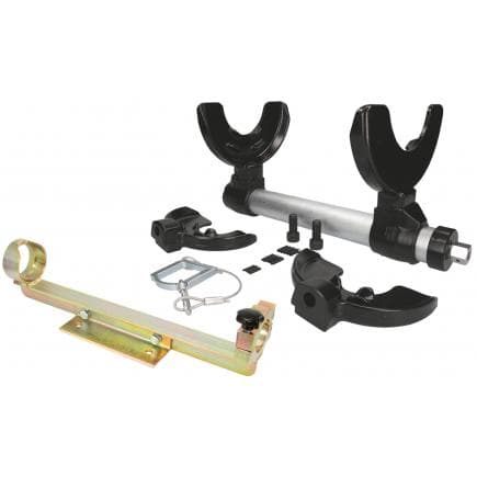 KS TOOLS 500.8475 - Coffret de compresseur de ressort Mc Pherson avec filin de sécurité et support étau