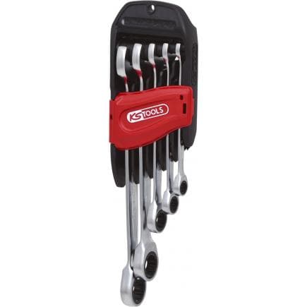 KS TOOLS 503.4255 - Jeu de clés mixtes cliquet GEAR plus (5 pcs) 8-19mm