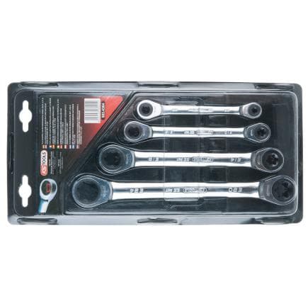 KS TOOLS 503.4364 - Jeu de clés polygonales à cliquet TORX GEAR plus (4 pcs)