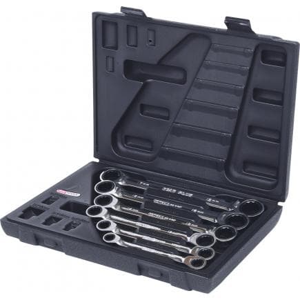 KS TOOLS 503.4556 - Jeu de clés polygonales à cliquet GEAR plus (6 pcs) coffret