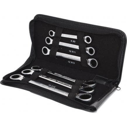 KS TOOLS 503.4580 - Jeu de clés polygonales à cliquet réversible GEAR plus (6 pcs)