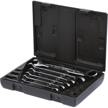 KS TOOLS 503.4646 - Jeu de clés mixtes à cliquet réversible GEAR plus (6 pcs)