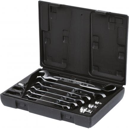 KS TOOLS 503.4647 - Jeu de clés mixtes à cliquet réversible GEAR plus (10 pcs)