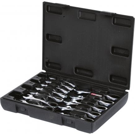 KS TOOLS 503.4652 - Jeu de clés mixtes à cliquet courtes GEAR plus (12 pcs)